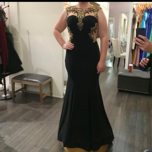 ALYCE Paris floor length dress
Black/ Gold
Size 10 (could fit and 8 or 12) - Picture 3 of 3